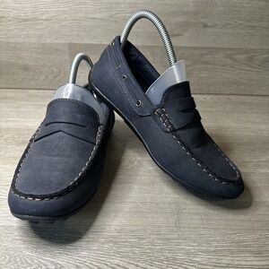 Steve Madden Womens Bjason Size 7 Loafer Dark Navy Blue Very Nice Condition